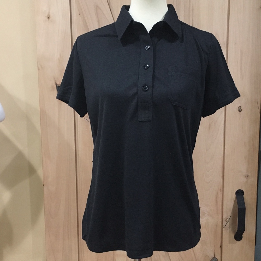 VTG Sears perma prest women's Black top Shirt